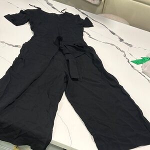 COS Black Tie-Waist Jumpsuit
